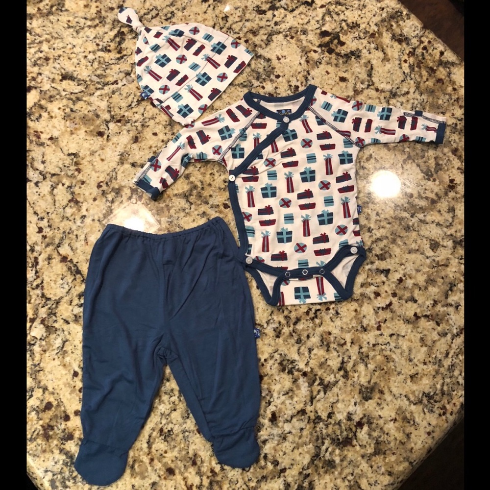 Kickee Pants Christmas Presents Set 3-6 mo